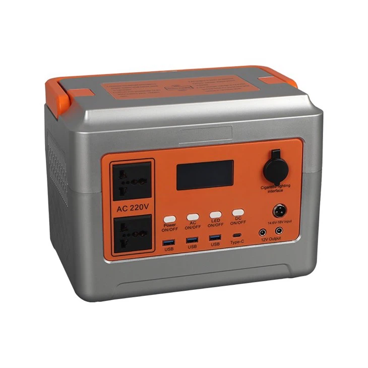 Mobile Power Bank 600W 12.8V 50Ah LiFePo4 Battery Outdoor Camping Photovoltaic And Wireless Charge Cigar Lighter